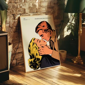 Vintage Comic Couple Print: Pop Art Love Poster (Digital Download)