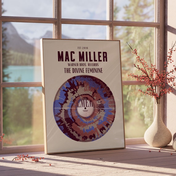 forening at føre Ældre borgere Mac Miller the Divine Feminine Album Vinyl Poster Print - Etsy