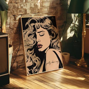 Crying Girl Pop Art Print: Vintage Comic Style (Digital Print)