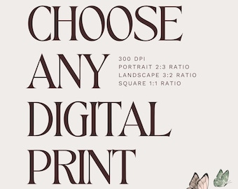 Scegli una qualsiasi stampa digitale - 300 DPI / 3 rapporti