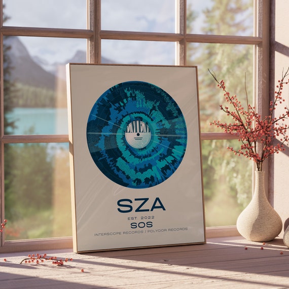 SZA SOS Album Vinyl Poster Instant Download Music Print - Etsy Finland