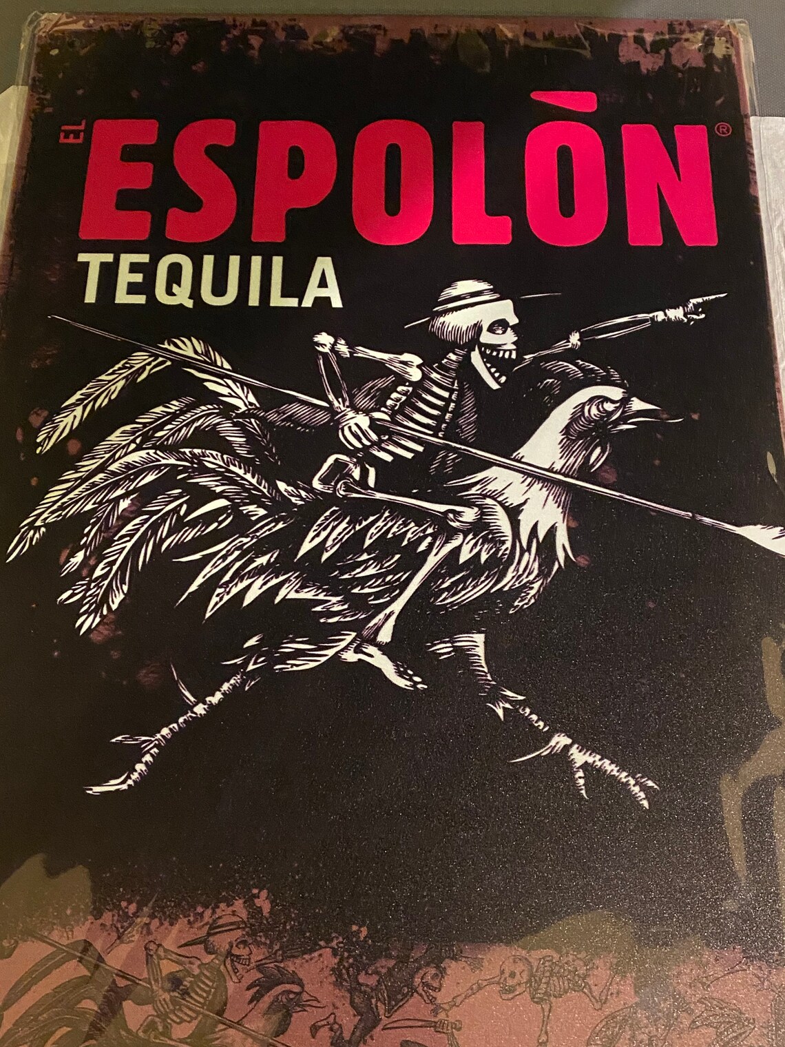 Espolón Tequila Sign Tequila Bar Sign Bar Decor Bar Decor Etsy