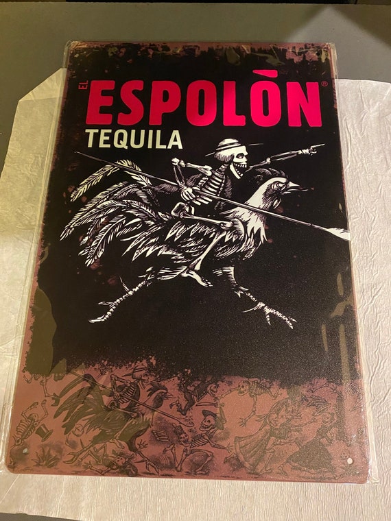 Espolón Tequila Sign Tequila Bar Sign Bar Decor Bar Decor Etsy