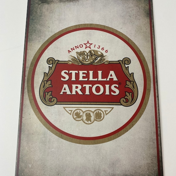 Stella Artois Beer Sign, beer decoration sign, Beer decor, Bar Decor, bar sign,Stella Artois