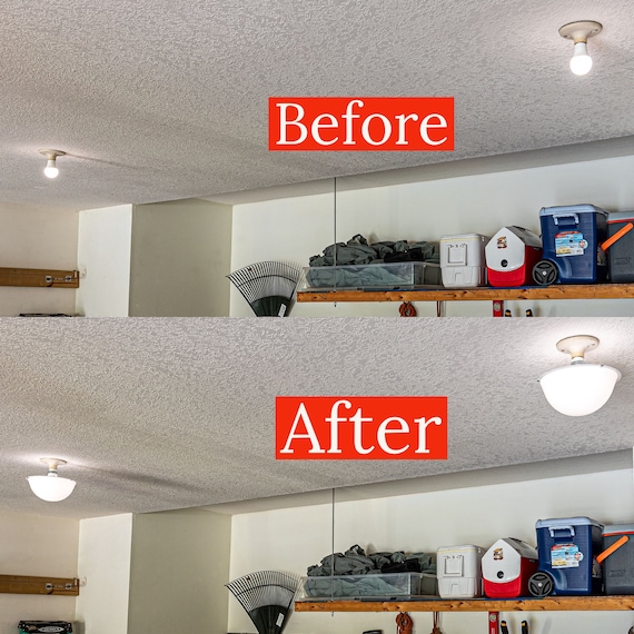 3 Pack Ceiling Light Bulb Cover Clip On Light Bulb Shade Etsy