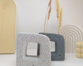 jarrón rectangular irregular / acento de jarrón japonés / acento de mesa de centro