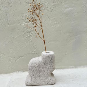 Abstract Modern Concrete Vase | Wabi Sabi Vase