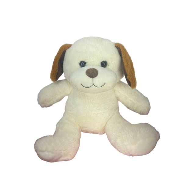 Homerbest Puppy Dog Brown Beige Shaggy Plush Stuffed Animal Toy