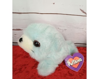Puffkins Collectible SLICK The Seal Plush 4" Stuffed Animal Swibco