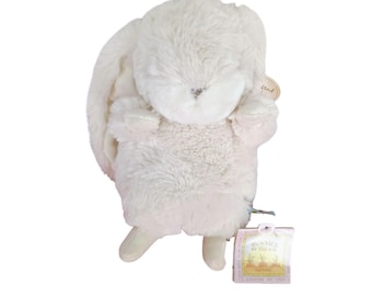 Petit lapin en peluche blanc à grignoter Bunnies By The Bay, 10 po.