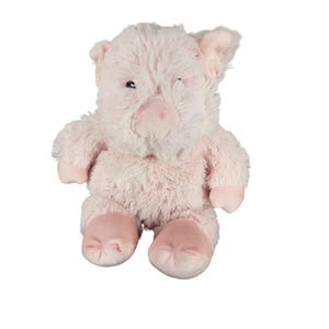 Intelex Group Warmies Pig Microwavable Pink Plush Soft Stuffed Toy Animal