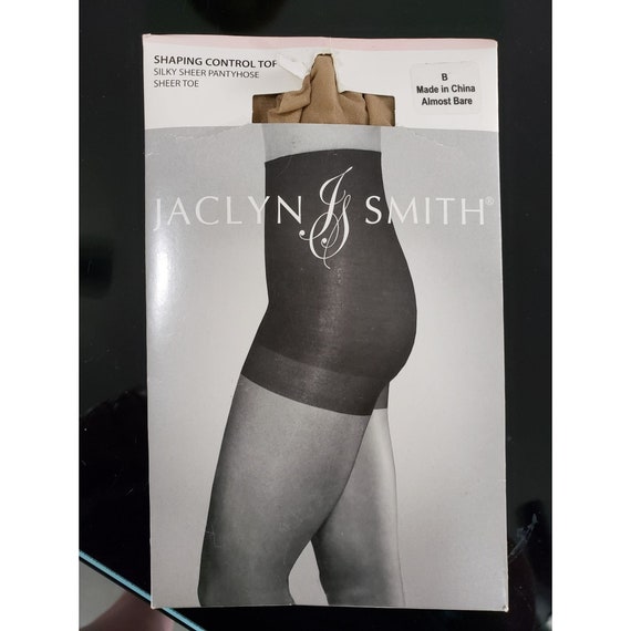 Jaclyn Smith Shaping Control Top B Almost Bare Panty Hose 