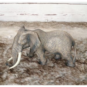 Schleich African Elephant Figurine Hand-Painted Collectible Wildlife Toy
