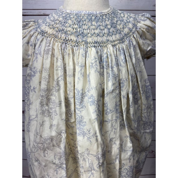 Royal Child Vintage Pale Yellow Blue Floral Print… - image 6