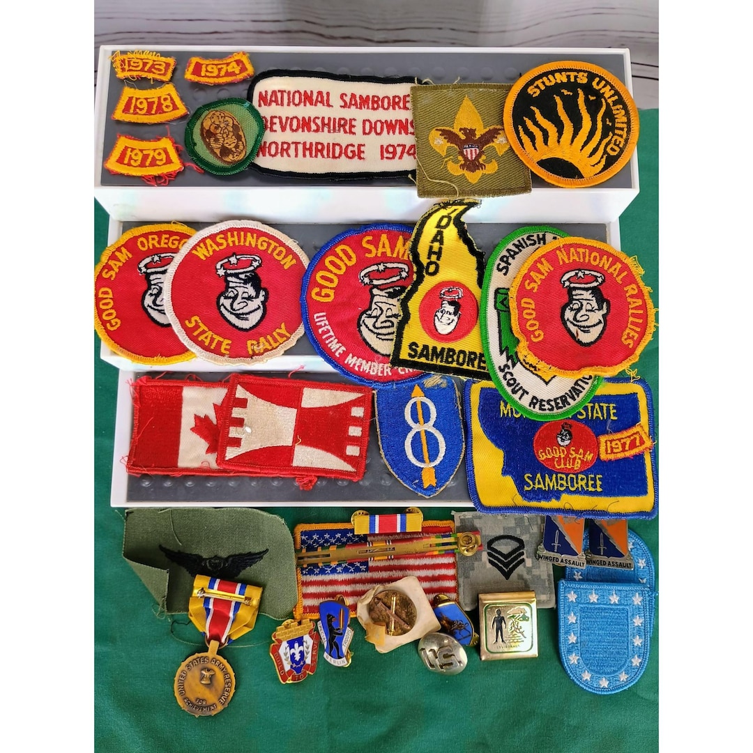 Sam One Patch Vintage Scout & Military Patch and Pin Collection With Good Sam Club ...