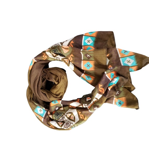 Indian Aztec Printed Wrap Scarf sarong shawl - image 1