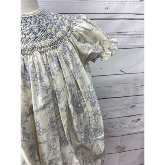 Royal Child Vintage Pale Yellow Blue Floral Print… - image 8