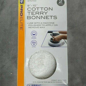 Nakładki polerskie z froty bawełnianej 9"-10" (2 sztuki)