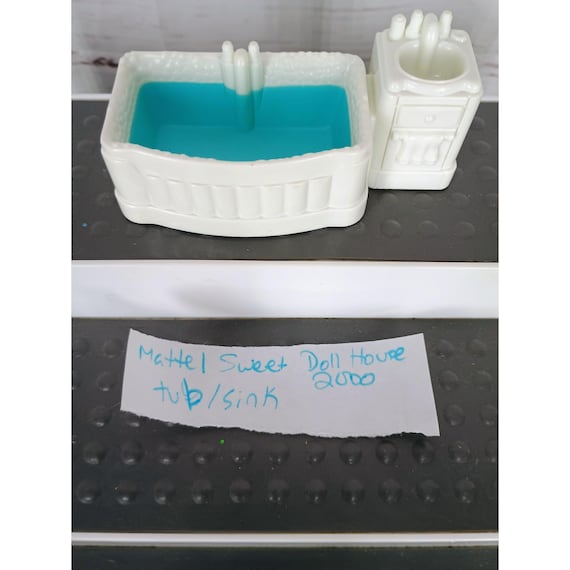 Fisher Price Sweet Street Doll House 2000 Bagno Tubo e Lavandino