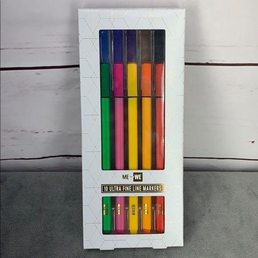 Me to We Ultra Fine Line Markers Office Pens Multi Colored 