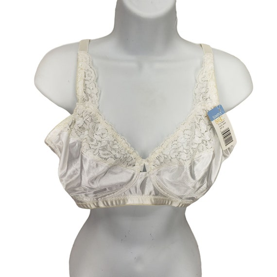 Buy Simply Basic White Lace Size 40C Adjustable Bra Vintage 90s