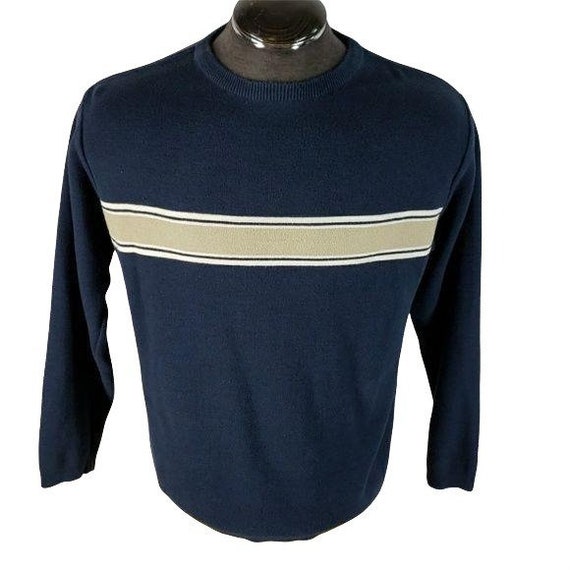 Gap Colorblock Long Sleeve Medium Blue Sweater Etsy Canada