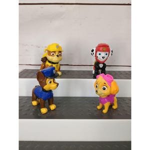 Paw Patrol Figuren 4er Set: Chase Rubble Skye & Marshall Actionspielzeug