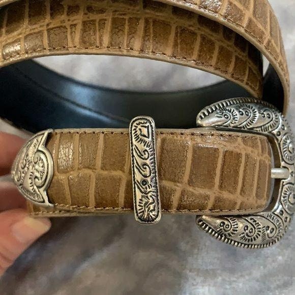 Florenzi Genuine Leather Snake Print Size 34 Belt - Etsy display picture 1