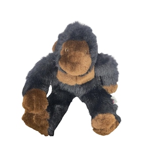 Sugar Loaf Plush Gorilla Monkey 1990s Toy Black & Brown Soft Stuffed Animal