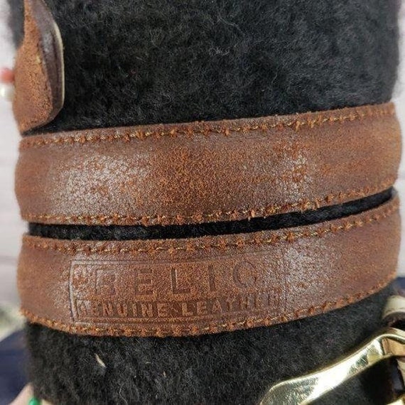 Relic Genuine Leather Patchwork Boho belt - image 8