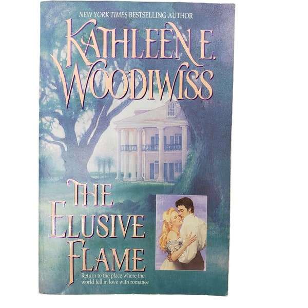 The Elusive Flame Paperback Kathleen E. Woodiwiss Romance Victorian