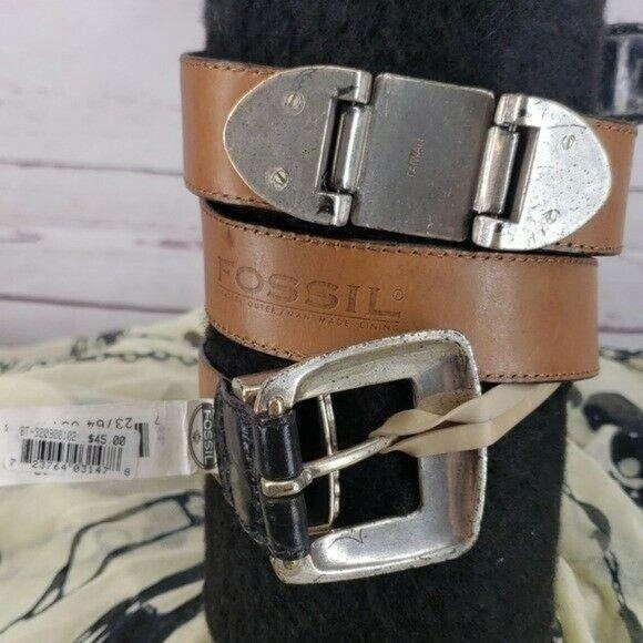Fossil Genuine Leather Black Western‎ Buckle belt Fossil Genuine Leather Black Western Buckle Belt - Etsy Norway main image 2