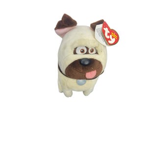 Ty Beanie Babies Mel The Pug Plush From Secret Life Of Pets Collection 6&quot;