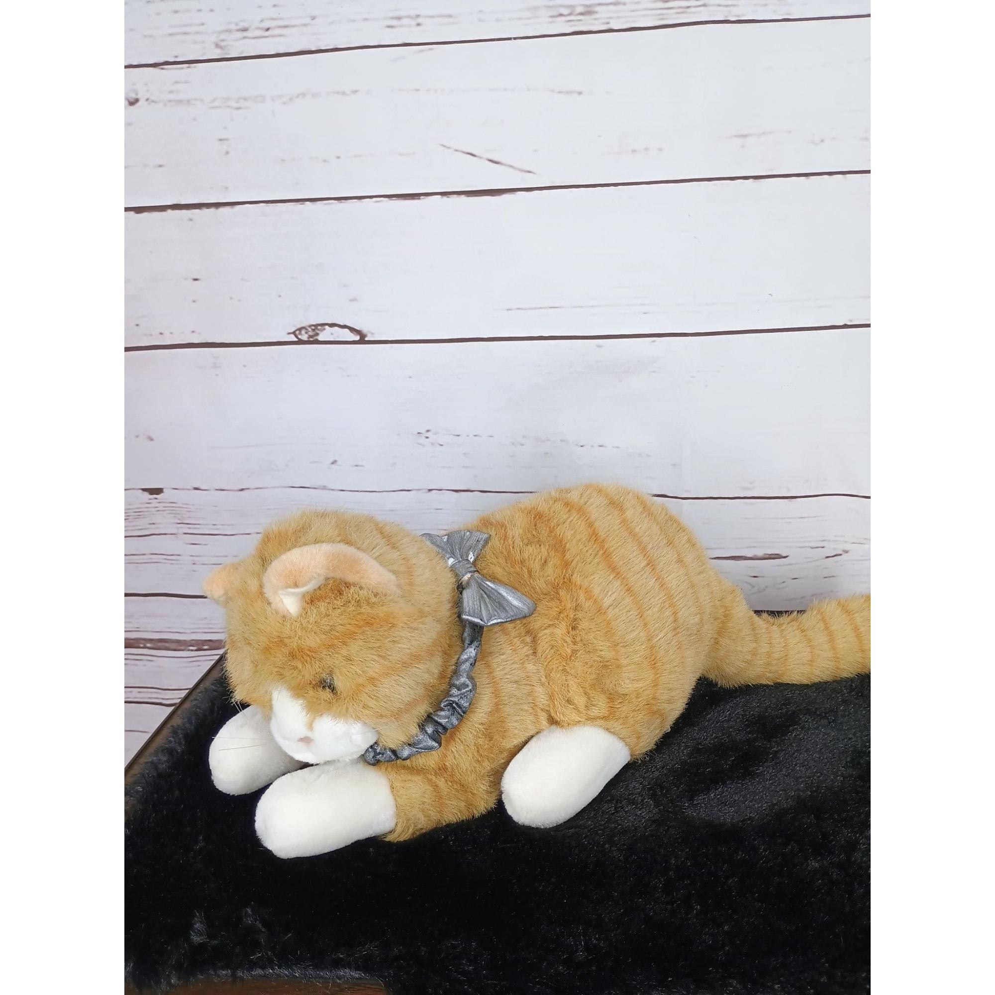 Vintage 1994 Geoffrey Inc Stuffed Faded Orange Fuzzy Cat With