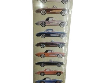 Evolution Of The Corvette Open Road Metal Sign car junkie machinic shop garage