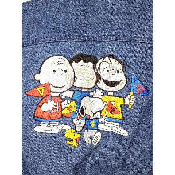 トップス DENIMDUNGAREE/VintageCottonJersey SNOOPY Vintage 1980s Snoopy Denim Jacket, 24 Months, Embroidered Peanuts