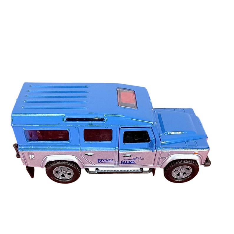 Breyer Farms Diecast Land Rover Defender Toy Car 1:32 Scale Model Blue ...