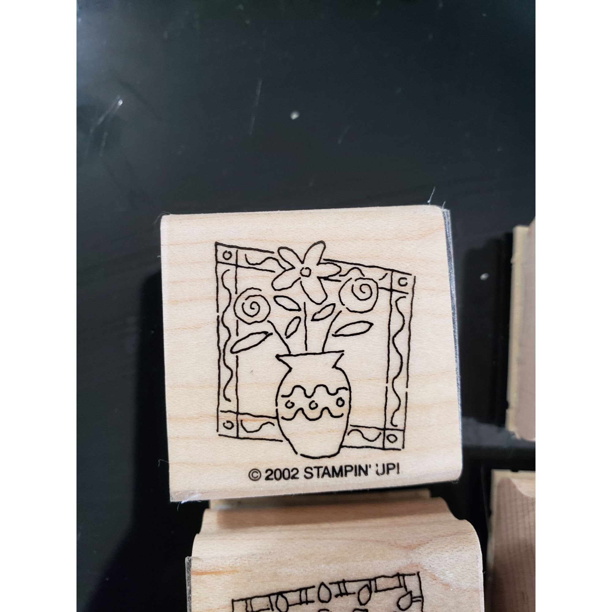 Stampin' up 2002 Birthday Wooden Mounted Stamps Set of 4 Etsy