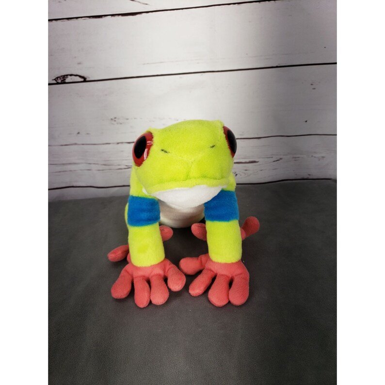 Wild Republic Redeyed Tree Frog Plush Stuffed Animal Plush Etsy