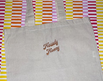 Howdy Honey Canvas Tote Bag