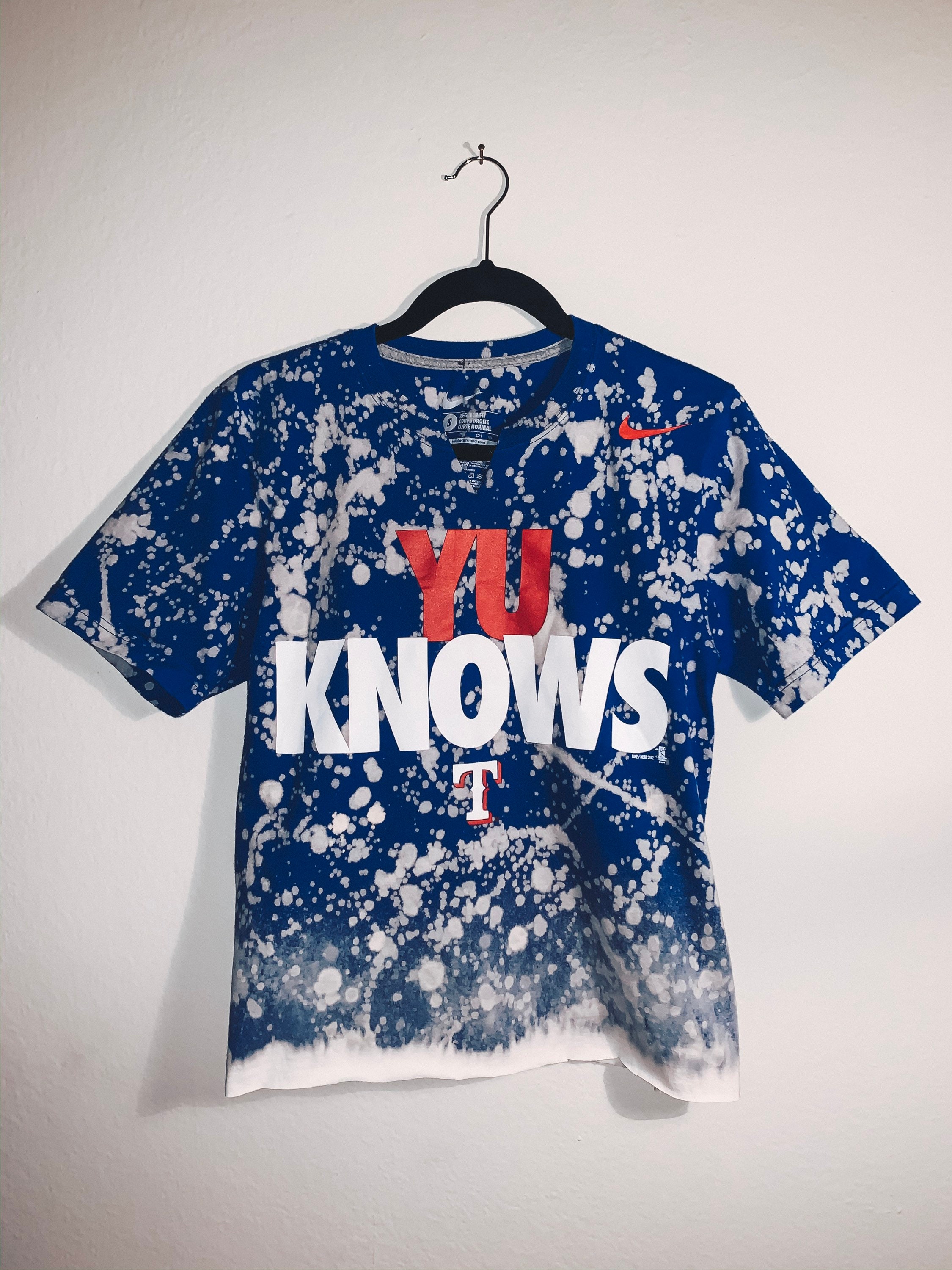 TexasSunCreative Hand Bleached Texas Rangers T-Shirt