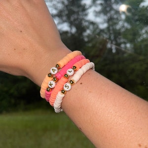 Initial Beaded Bracelet