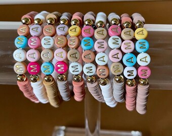 Handmade “Mama” beaded bracelet. Mother’s Day gift.