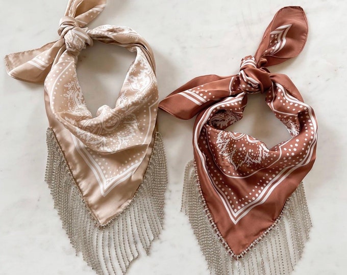 thumbnail image 2 of Wholesale Rhinestone Fringe Bandana For Your Store 2 of 9