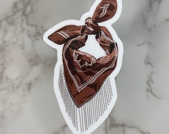 Shania Rhinestone Bandana Sticker