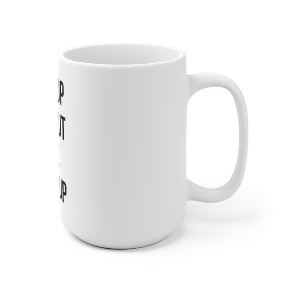Big Black Coffee - White Coffee Mug by Cussing Cups