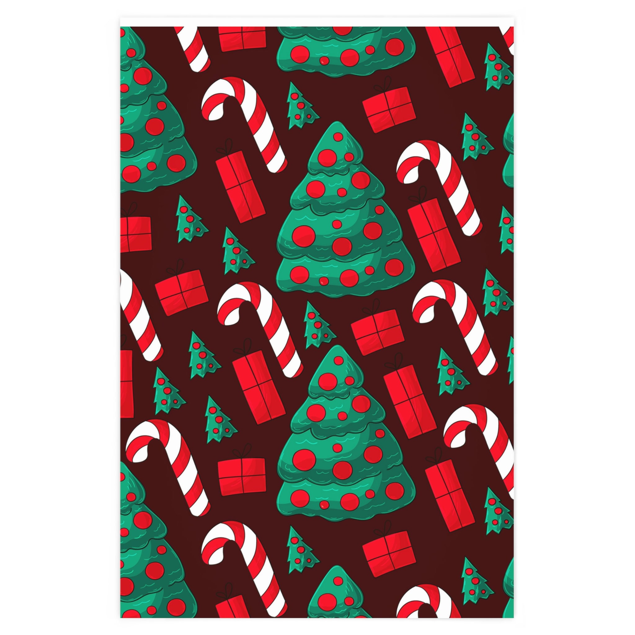 Christmas Wrapping Paper Holiday wrapping paper Christmas tree