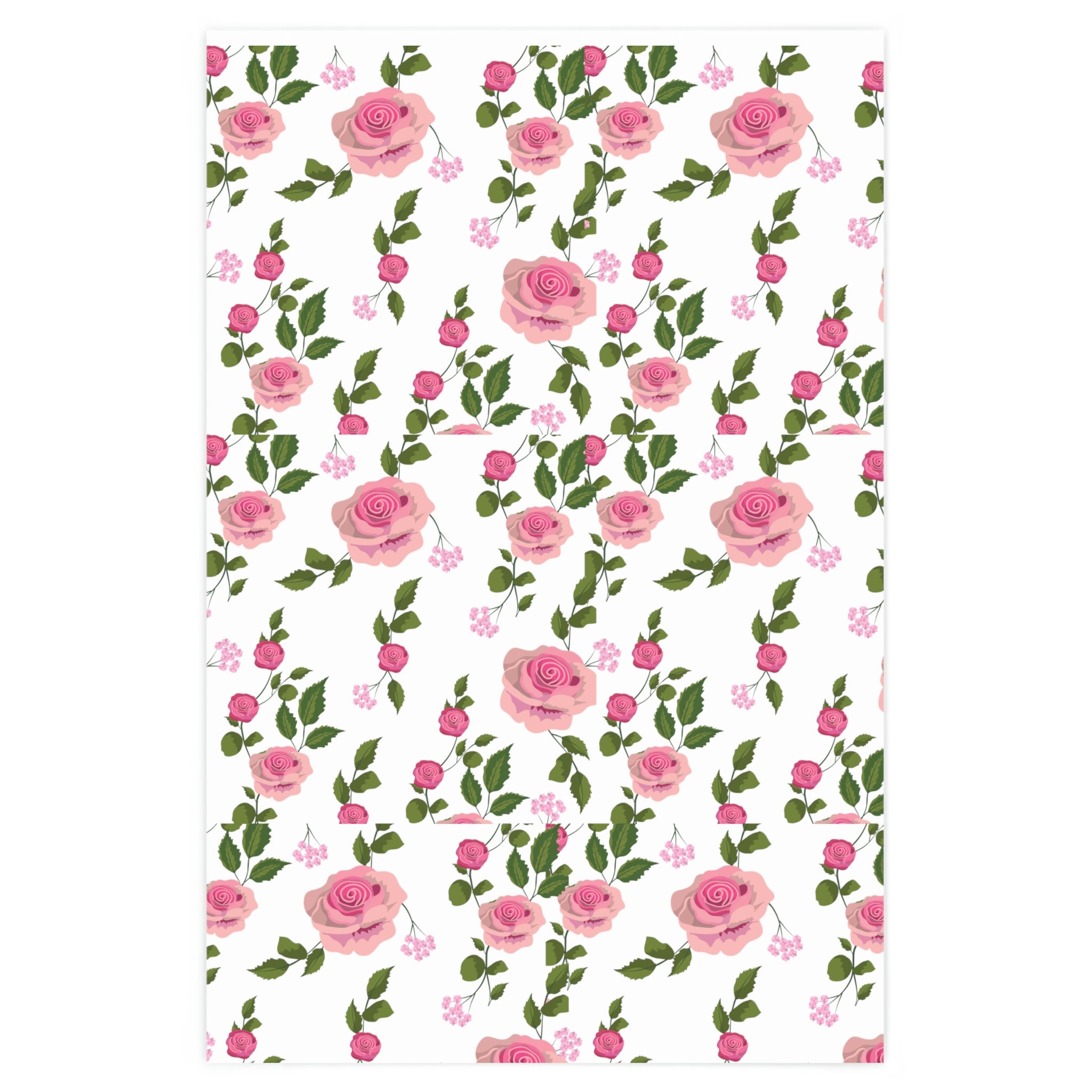 Vintage Rose Wrapping Paper Vintage Wrapping Paper Aesthetic Wrapping  Flower Wrapping Pink Wrapping 