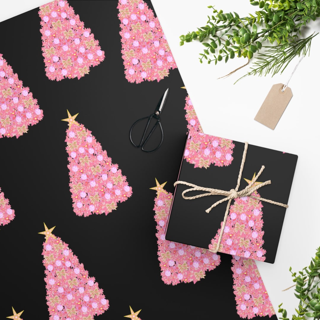 Christmas Wrapping Paper Pink 