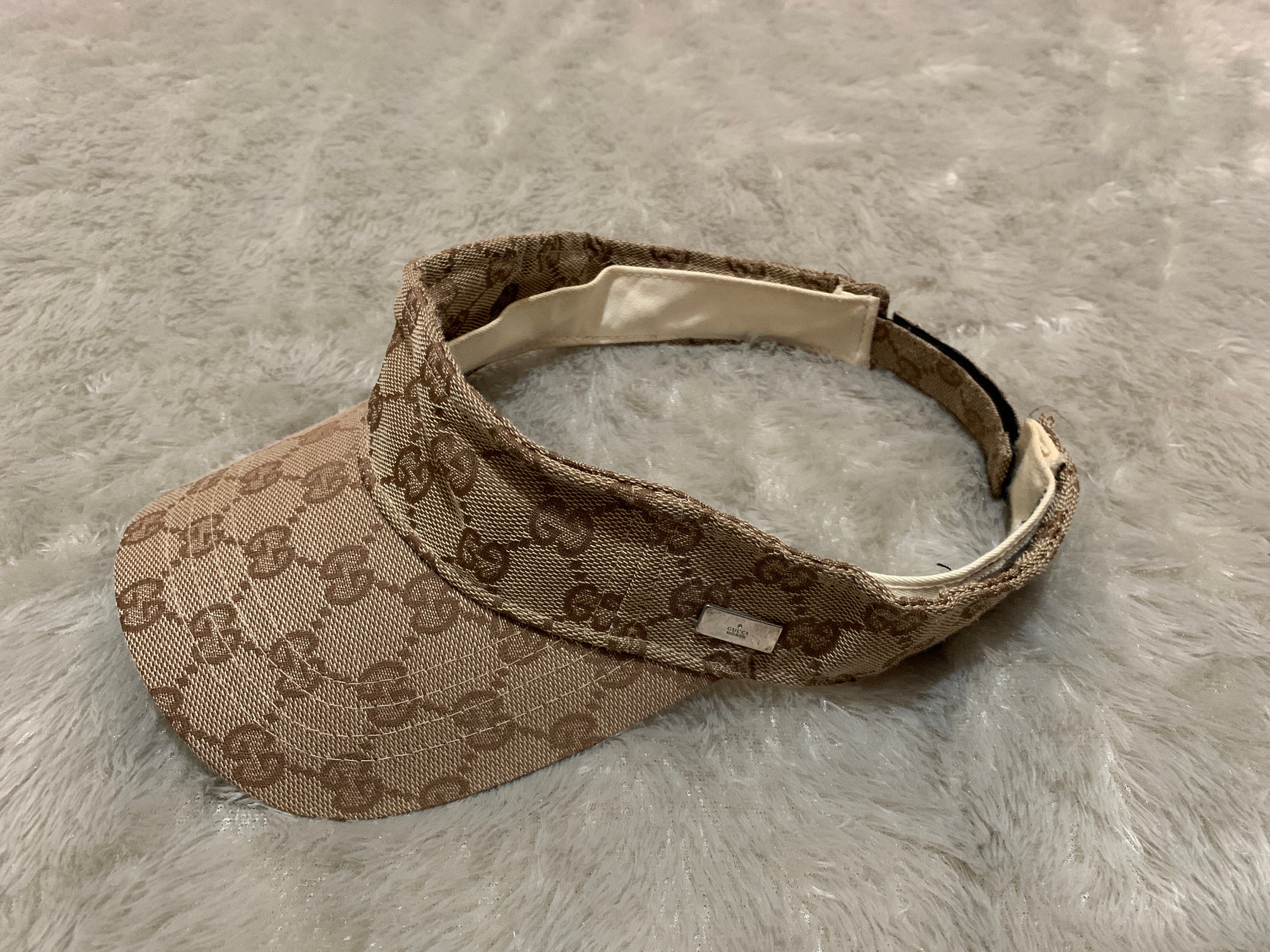 gucci monogram visor